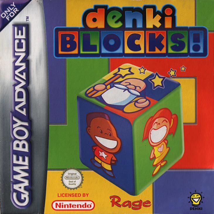 Denki Blocks box art for GameBoy Advance
